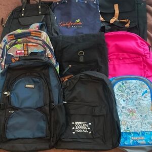 Stylish Black and Blue Backpack